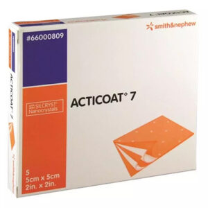 Smith+Nephew Acticoat 7 Antimicrobial Barrier Dressing 5x5cm