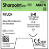 Sharpoint Nylon 6-0 12mm 45cm Box/12