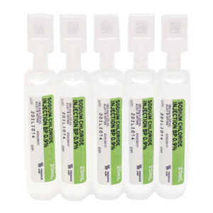 Sodium Chloride Injection BP 0.9% 20ml Ampoules