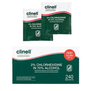 Clinell 2% Chlorhexidine in 70% Alcohol Wipes Pack of 240