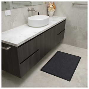 Staydry Low Profile Non-Slip Charcoal Floor Mat 85x120cm