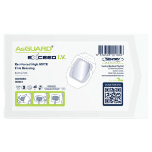 AsGUARD Exceed I.V Reinforced High MVTR Film Dressing I.V. 6 x 7cm