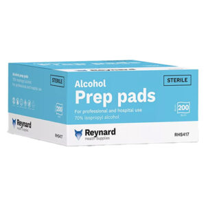 Reynard Alcohol Prep Pads 6x6cm Box 200